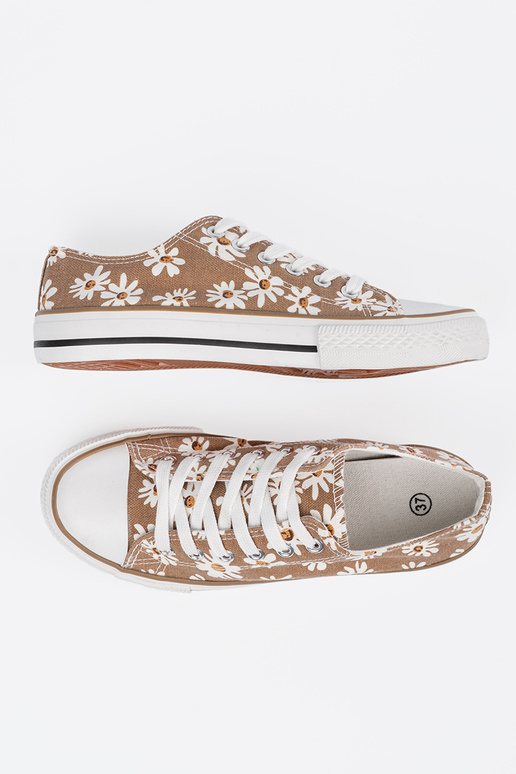 beige Chaussures de femme À fleurs