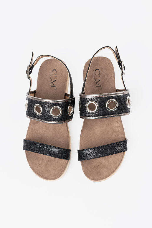 zInart sandalen z ozdobnymi metaloInymi kółkami