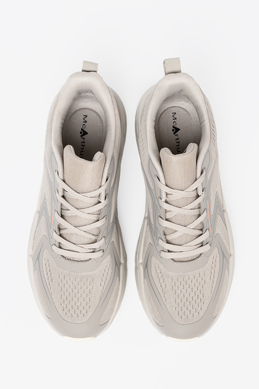 Pratique chaussures de sport couleur grise z siateczkoÀą strukturą McArthur