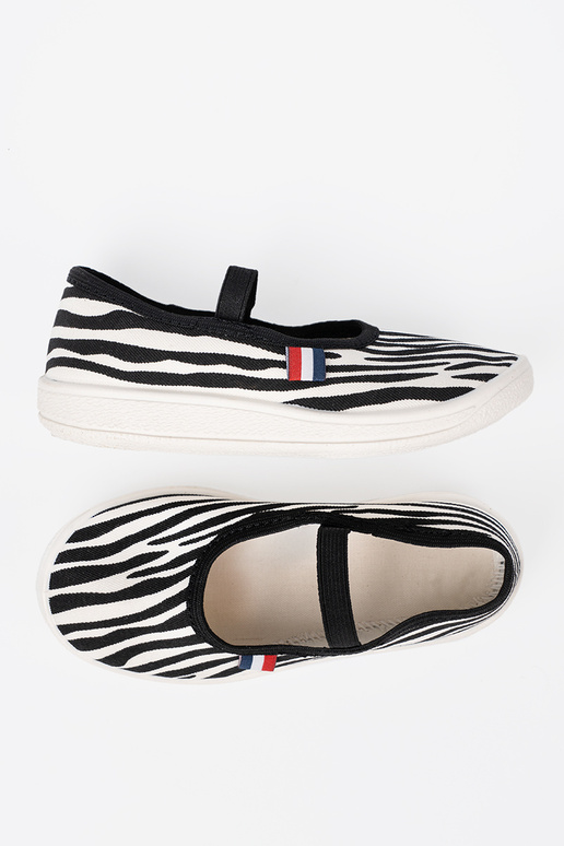 Noir etcouleur blanche la lumière chaussures fermoir z motyÀem zebry