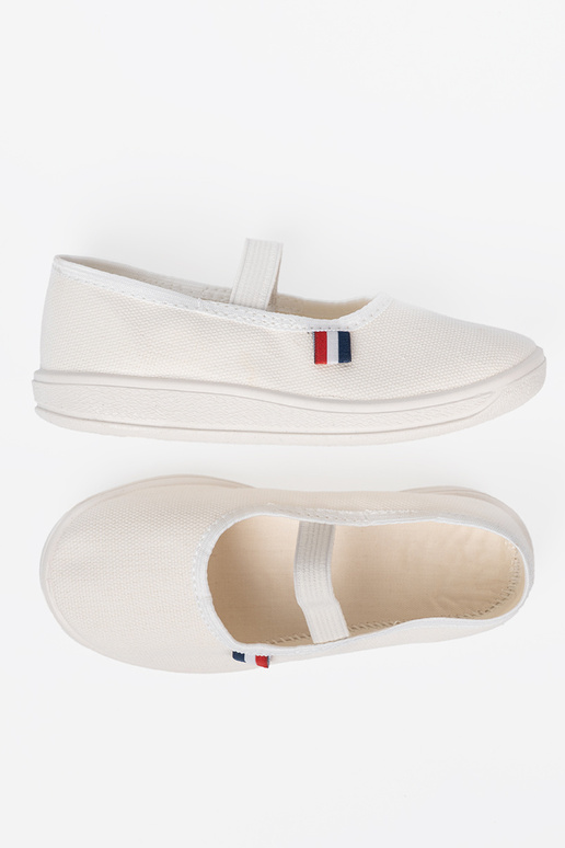  couleur blanche chaussures z flexiblem paskiem