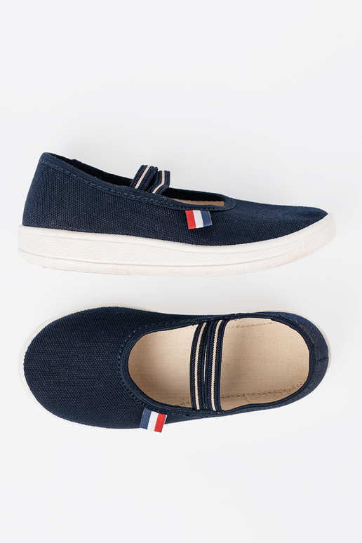  blaue Farbe Schuhe z flexibelm paskiem