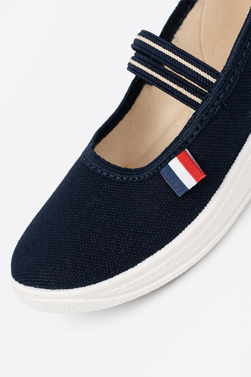  couleur bleue chaussures z flexiblem paskiem