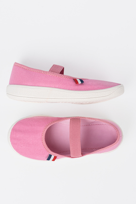 Eenvoudig roze schoenen z flexibelm paskiem