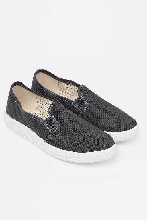 Proste grijs schoenen z flexibelmi InstaInkami jongensachtig