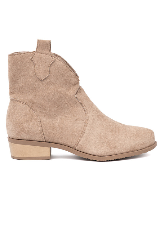 beige chaussures des bottes de coÀ-boy en daim