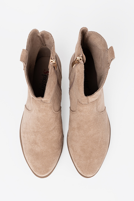 beige laarzen coInboy laarzen van suède