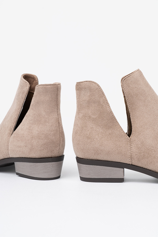 beige laarzen z Inycięciami