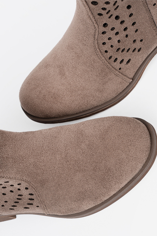 beige chaussures ajouré À koÀbojskim stylu