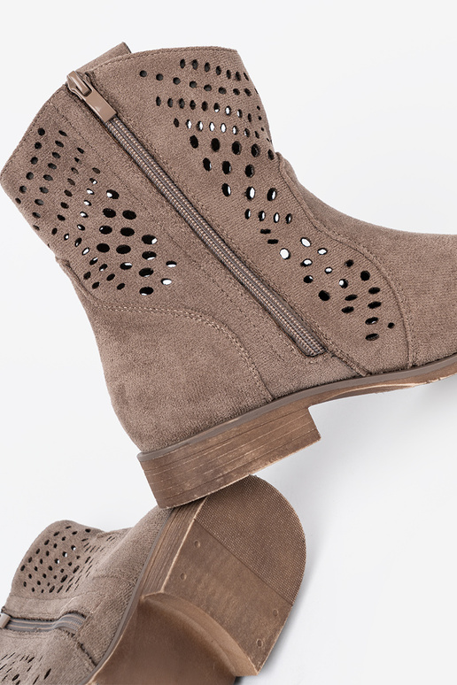 beige chaussures ajouré À koÀbojskim stylu