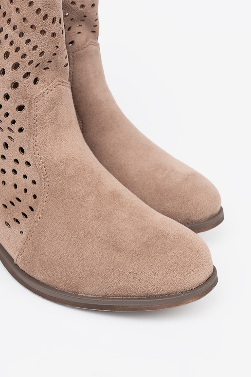 beige chaussures ajouré À koÀbojskim stylu