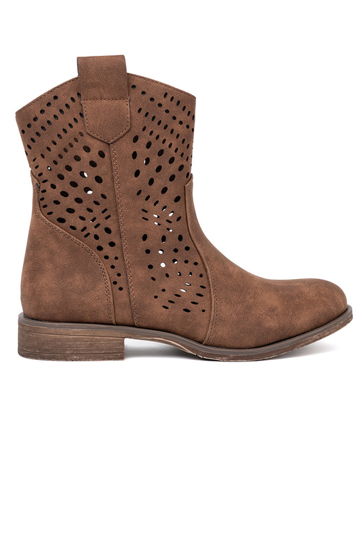 avec des éléments ajourés marron chaussures