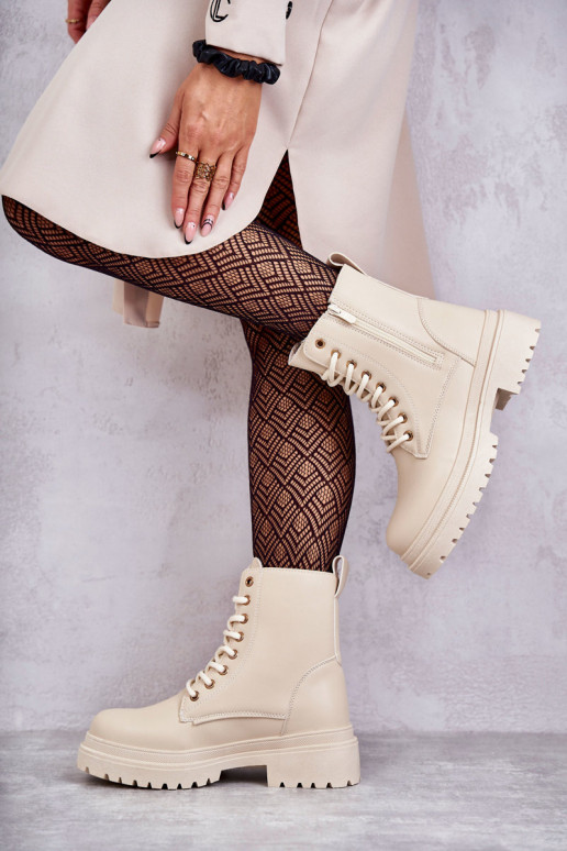 Bottes pour femmes réchauffer couleur ivoire Dorchen