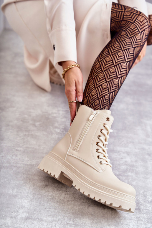 Bottes pour femmes réchauffer couleur ivoire Dorchen