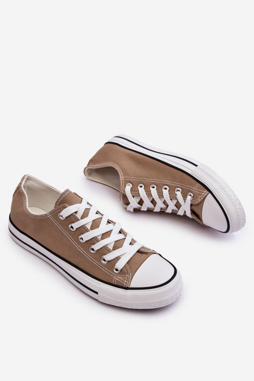 Klassieke lage damessneakers beige Vegas Klassieke lage damessneakers beige Vegas