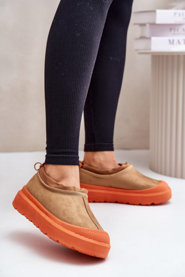 Bottes de neige Féminin avec une plateforme Avec un dessus bas marron Izamine 2