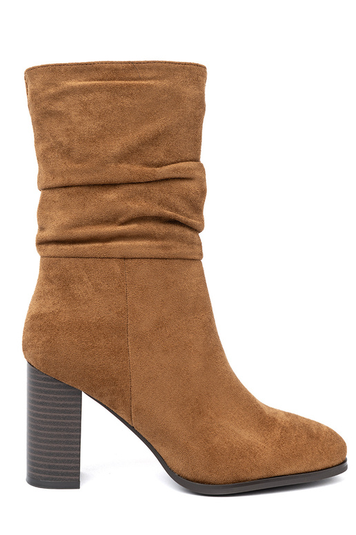 couleur caramel chaussures avec un haut à volants i obcasem