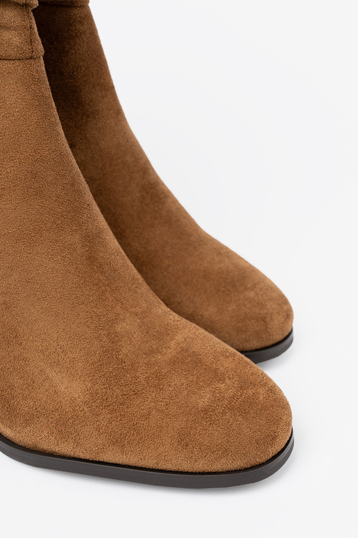 couleur caramel chaussures avec un haut à volants i obcasem