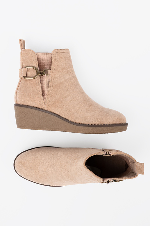 Beige Frauen Schuhe na Zuygodnym, niskim Halbstiefelie Beige Frauen Schuhe na Zuygodnym, niskim Halbstiefelie