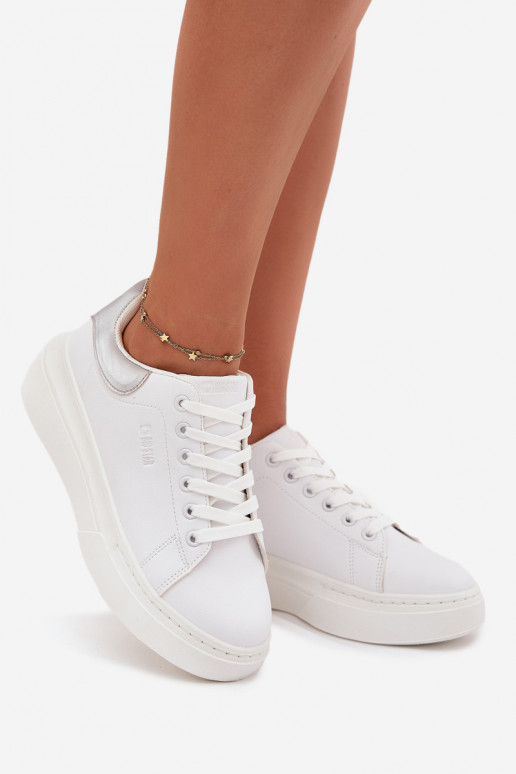 Sneakers model schoenen Dames met platform Big Star SS274245 INit-zilvere kleur
