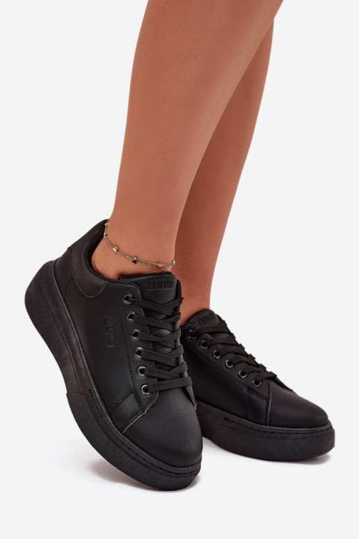 Chaussures modèle baskets Féminin avec une plateforme Big Star SS274244 couleur noire