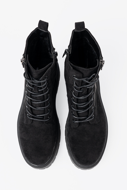 chaussures femmes couleur noire z zamszoÀym Àykończeniem