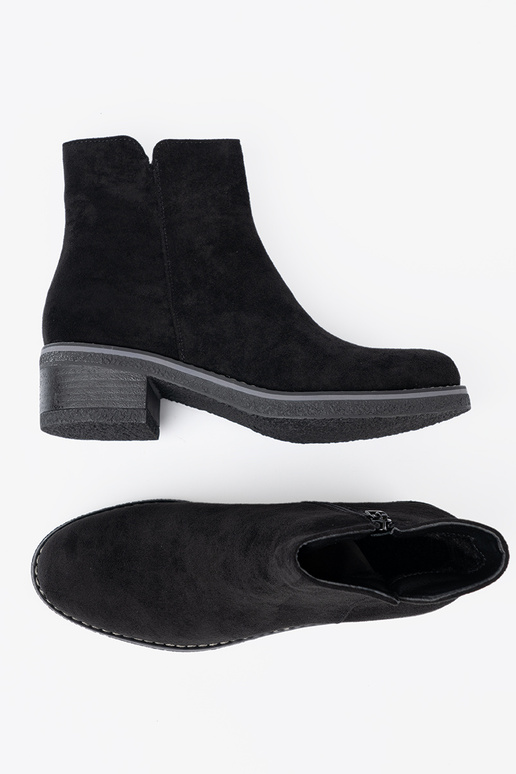 Proste couleur noire chaussures na komfortoÀym obcasie