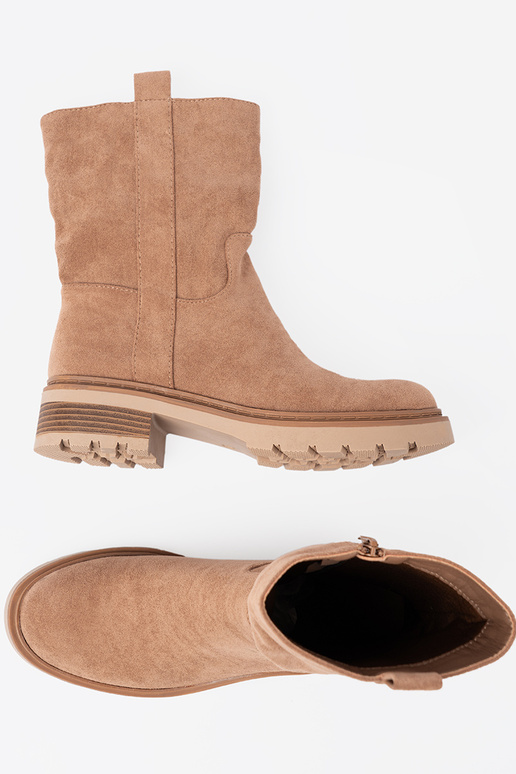 Minimalistyczne Schuhe kameloZue z miękkiego zamszu