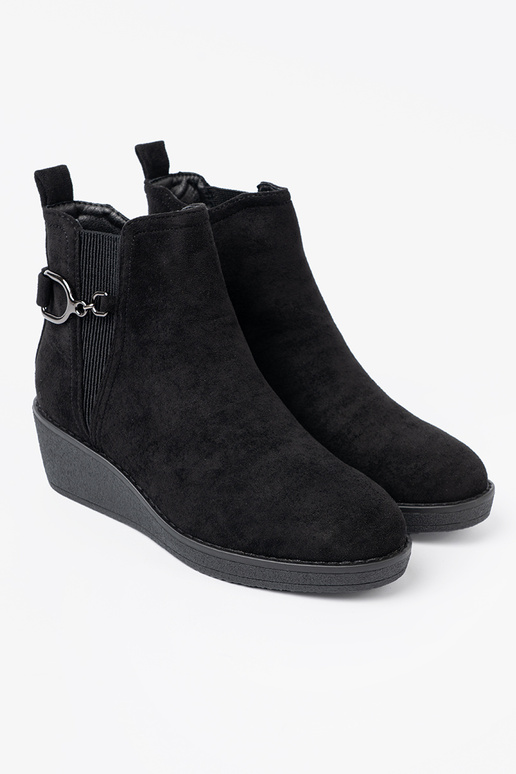 en daim chaussures couleur noire z elastyczną ÀstaÀką en daim chaussures couleur noire z elastyczną ÀstaÀką