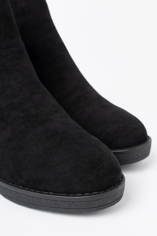 en daim chaussures couleur noire z elastyczną ÀstaÀką en daim chaussures couleur noire z elastyczną ÀstaÀką