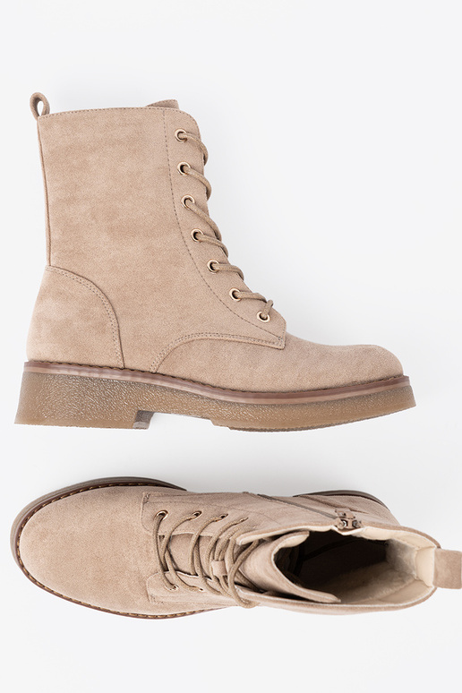 Stijlvol beige schoenen z okrągłym noskiem