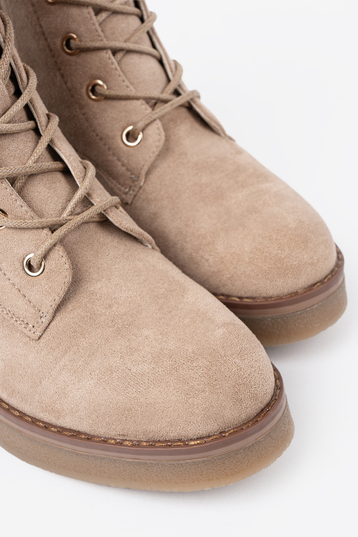 Stijlvol beige schoenen z okrągłym noskiem