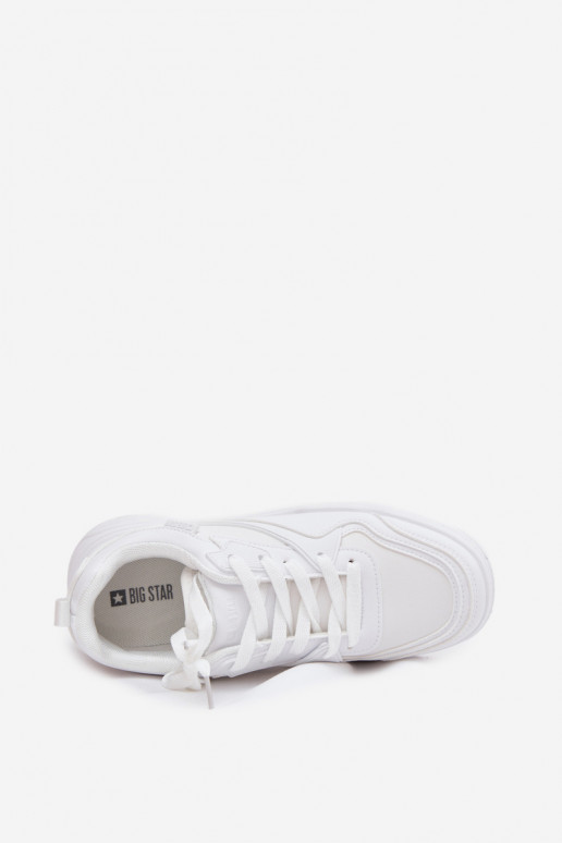 Chaussures modèle baskets Féminin avec une plateforme Big Star SS274590 HI-POLY SYSTEM couleur blanche Chaussures modèle baskets Féminin avec une plateforme Big Star SS274590 HI-POLY SYSTEM couleur blanche