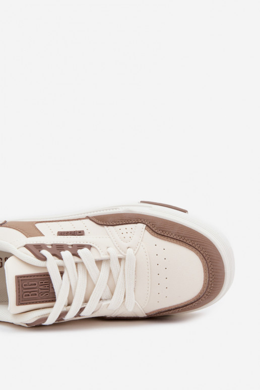 Chaussures modèle baskets avec une plateforme Big Star OO274A151 beige