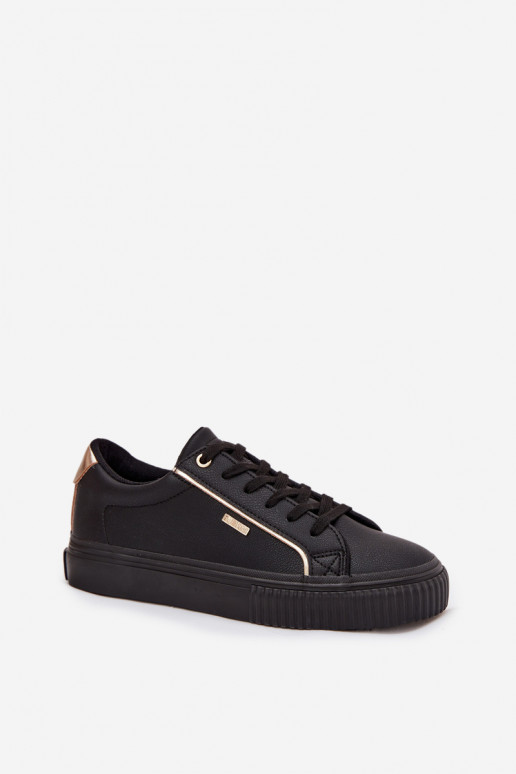 Dames Sneakers model schoenen van ecoleer Big Star SS274025 ZInart en-gouden kleur Dames Sneakers model schoenen van ecoleer Big Star SS274025 ZInart en-gouden kleur