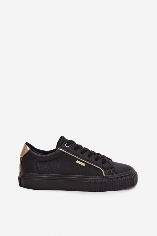 Dames Sneakers model schoenen van ecoleer Big Star SS274025 ZInart en-gouden kleur Dames Sneakers model schoenen van ecoleer Big Star SS274025 ZInart en-gouden kleur