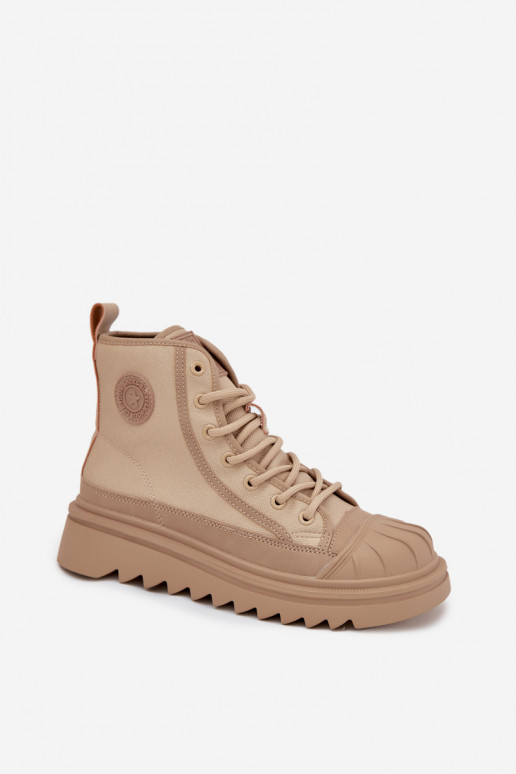 vrijetijdsschoenen met laarzen Dames opInarmen Big Star OO274A356 beige