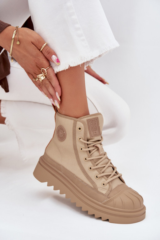 chaussures de loisirs à semelles Féminin réchauffer Big Star OO274A356 beige