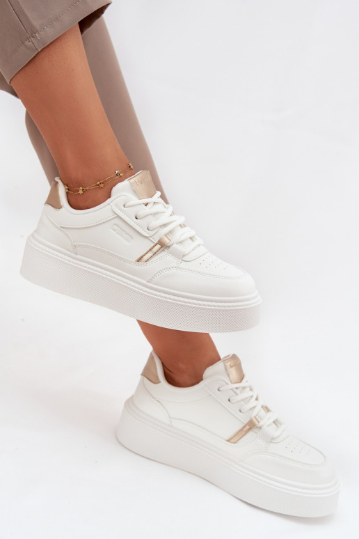 Dames Sneakers model schoenen met platform Big Star SS274359 Initte kleur