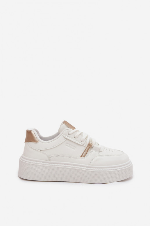 Féminin Chaussures modèle baskets avec une plateforme Big Star SS274359 couleur blanche