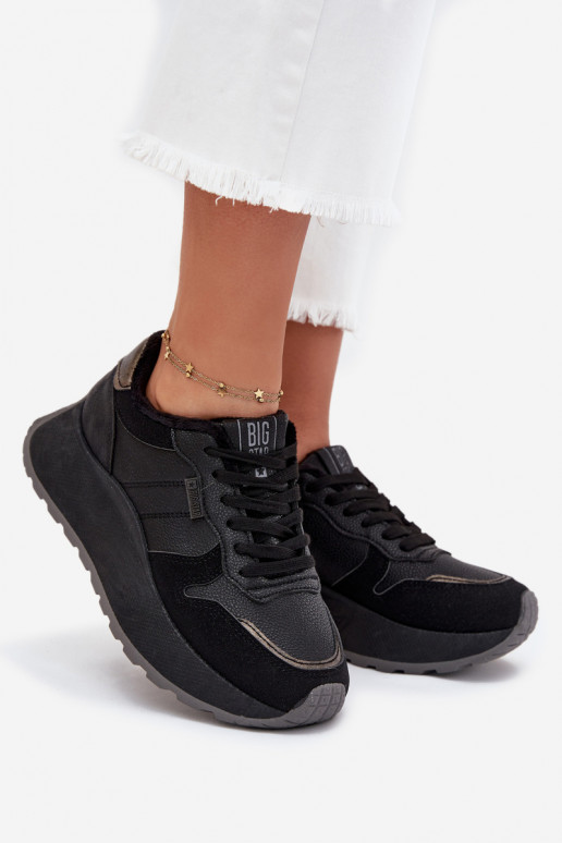 réchauffer Chaussures modèle baskets Féminin avec une plateforme Big Star SS274007 HI-POLY SYSTEM couleur noire réchauffer Chaussures modèle baskets Féminin avec une plateforme Big Star SS274007 HI-POLY SYSTEM couleur noire