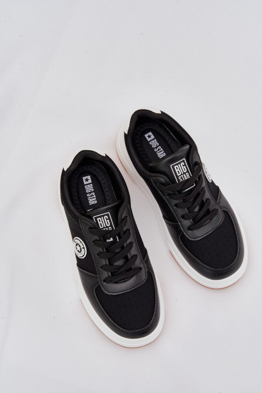 Sneakers Stilvollllschuhe Feminin mit einer Plattform Big Star RR274573 HI-POLY SYSTEM schZuarze Farbe