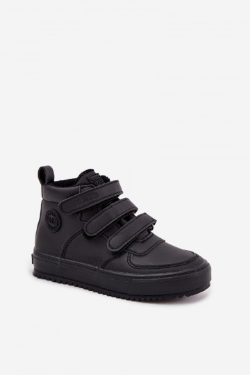 réchauffer Bottines modèle baskets Puéril avec attaches adhésives Big Star SS374070 couleur noire