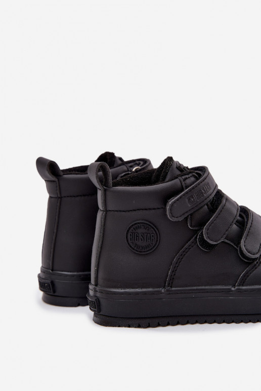 réchauffer Bottines modèle baskets Puéril avec attaches adhésives Big Star SS374070 couleur noire réchauffer Bottines modèle baskets Puéril avec attaches adhésives Big Star SS374070 couleur noire