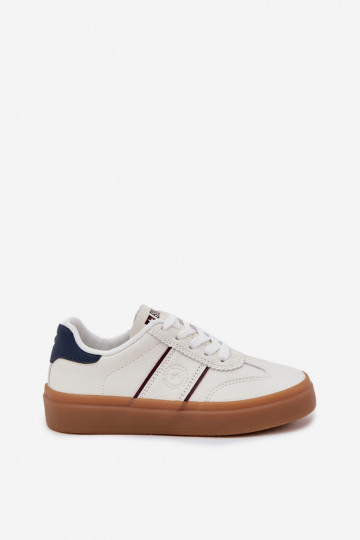 Chaussures modèle baskets Puéril Big Star SS374024 couleur blanche 2