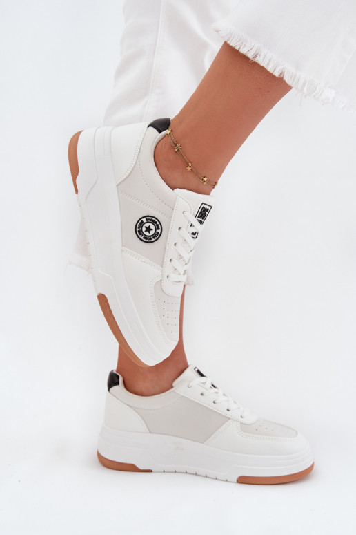 Sneakers model schoenen Dames met platform Big Star RR274572 HI-POLY SYSTEM Initte kleur
