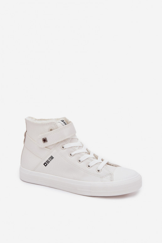 Peau réchauffer chaussures décontractées BIG STAR V274541FDANS couleur blanche