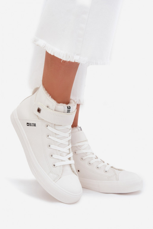 Peau réchauffer chaussures décontractées BIG STAR V274541FDANS couleur blanche