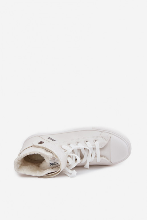 Peau réchauffer chaussures décontractées BIG STAR V274541FDANS couleur blanche