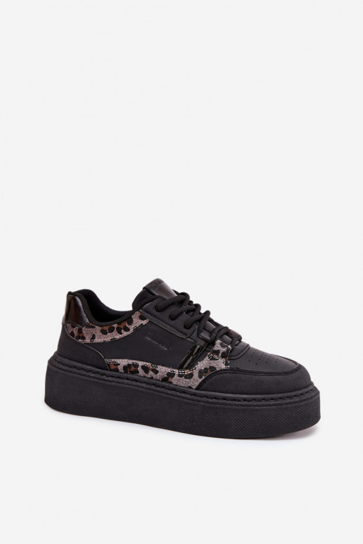 Dames Sneakers model schoenen met platform Big Star SS274358 met luipaardbontpatronen zInart Dames Sneakers model schoenen met platform Big Star SS274358 met luipaardbontpatronen zInart
